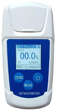 Brix Meter Refractometer, 0–32% Digitales Brix-Refraktometer, Brix-Tester, Fruchtsaft, Getränke, Zuckergehalt, Messgerät, Zuckermessgerät for Sugar, Food, Fruit, Beverages Honey