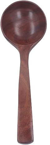 Wooden Ladle Spoon, Green Solid Wood Kitchen Utensils for Cooking and Serving Soup, Risotto, and More, Elegant Long Handle Design (Type 2)