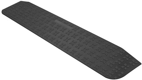 LIEKUMM Ringhiera per porta in gomma, altezza 3,8 cm, antiscivolo, con motivo stella in pile, portata massima: 1000 kg, per aperture di porte, gradini, marciapiedi, scooter