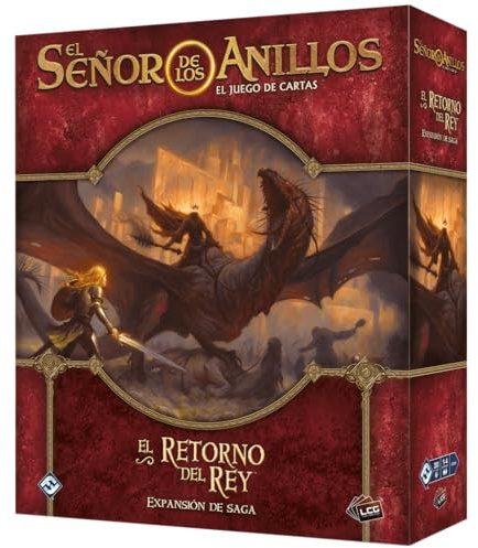 Fantasy Flight Games Der Herr der Ringe LCG: Die Rückkehr des Königs Erweiterung der Saga, Kartenspiel, ab 14 Jahren, 1 bis 4 Spieler, 30-120 Minuten pro Spiel, Spanisch | Kartenspiel, ab 14 Jahren, 1 bis 4 Spieler, 30-120 Minuten pro Spiel, Spanisch