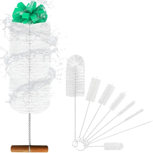 ePicsoa Flaschenbürste Set, 9 STK Reinigungsbürste Reinigung Flaschenreiniger, Gläserbürste, Strohhalm Bürste, Flaschenreiniger Bürste für Glaskaraffe/Sodaflaschen/Babyflaschen/Trinkflaschen