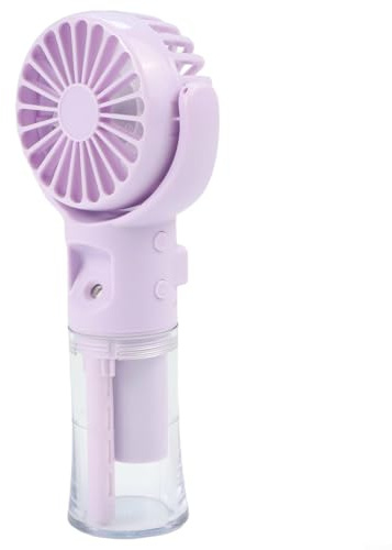 Neck Hanging Portable Mini Spray Water Fan with Efficient USB Charging, Perfect for Cooling Off in Summer Heat (Purple)