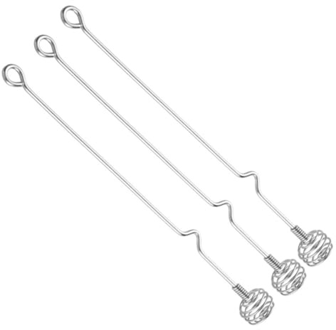 Cabilock 3pièces Cuillères à Miel Acier Inoxydable Bâtonnets Aérateurs De Vin Mélangeur à Long Manche pour Café Thé Et Boissons Glacées