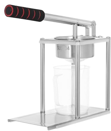 Presse-agrumes manuel, avec verre doseur, pour plus de jus, pour oranges, citrons, citrons verts, argent