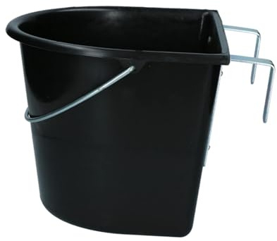 Perfeclan Futtertrog für Pferde, Futtertrog für Ziegen, montierbarer Haken über dem Zaun, Stallzubehör, Fütterung und Tränkung für Vieh, Kuh