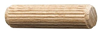 PARCO Riffeldübel, Holzdübel, Holzstopfen, Dübelstangen, Holznadeln beidseitig gefast 10x50mm 1,0 kg