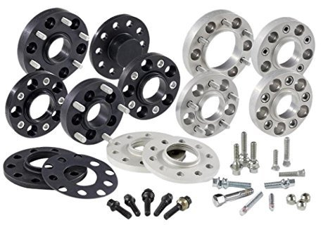 H&R DRA-System Spürverbreiterungsatz 70mm pro Achse - Lochkreis 5x120 - Mittenzentrierung 65,0mm - System M14x1,5 - kompatibel mit Volkswagen - Schwarz