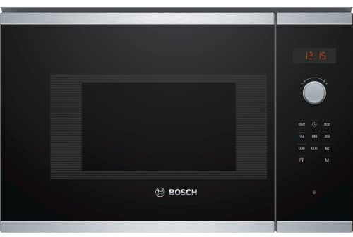 Bosch Home & Kitchen Appliances Bosch Serie 4 BFL523MS0B - Forno a microonde da incasso in acciaio INOX