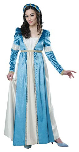 Dam Juliet fin klänning kostym, XL, BLÅ