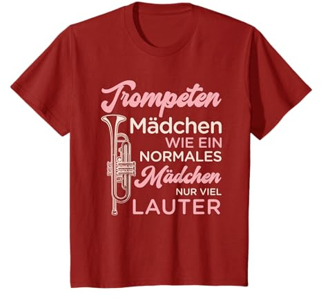Trompeten Mädchen Musiker Trompeter Blaskapelle T-Shirt