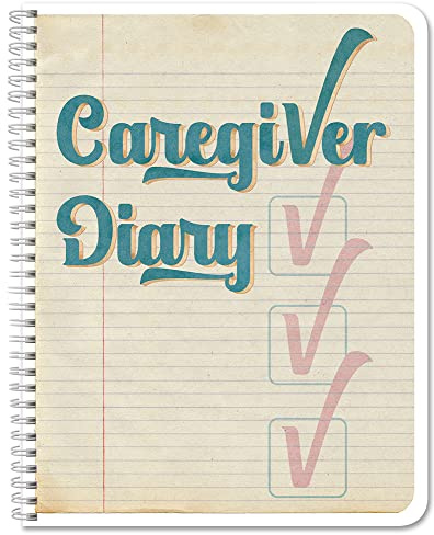 BookFactory Caregiver Daily Log Book Caretaker Daily Task Log for Assisted Living Patients, Long Term Care Diary - Old Cover, Wire-O, 100 Pages, 8.5'' x 11'' (Made in USA)