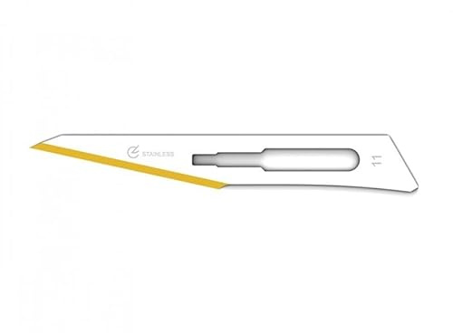 GIMA - Sterile Einwegklinge, aus Edelstahl Diamantine, Nr. 11, Packung à 100, 27011