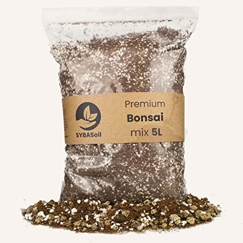 Sybotanica Bonsai-Erde 10 L – Premium Coco Blumenerde für Bonsai, Torffrei & 180 Tage Bio-Dünger – Für Zimmerpflanzen-Liebhaber