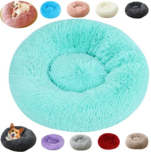 Coussin Chien XXL, Panier Chien XXL, Tapis pour Chien Grande Taille, 100cm Lit Apaisant Comfy pour Chien et Chat, Puppy Love Panier Orthopedique (100cm, Vert 1)