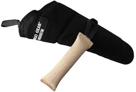 Dingo Gear Set Schutzarm aus Nylcot Mittel Hart Beißärmel Plus Beisswurst aus Jute Beißtraining für IGP K9 Sport Training Erwachsener Hunde Schwarz Beißniveau 4 Fortgeschritten S10051