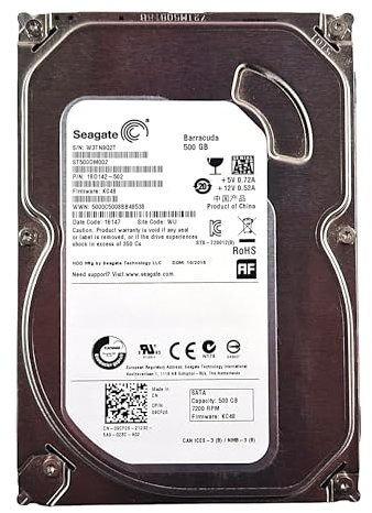 BQTEC Disco rigido interno HDD per ST500DM002 500GB 7200RPM SATA III 3.5 16MB Cache Ricondizionata