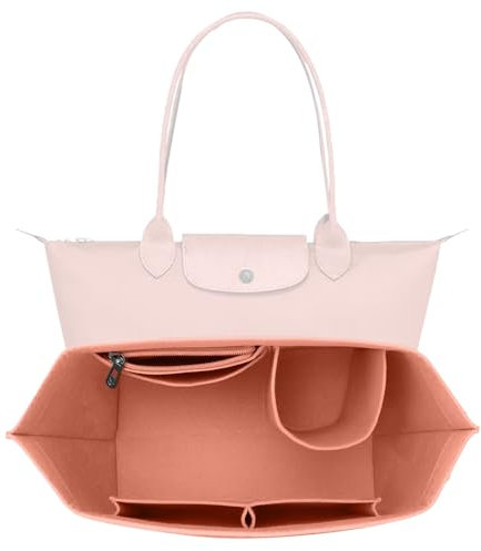 1 Pcs Tasche Damen Organizer Kompatibel mit Longchamp mit Multifunktionalen Taschen Handtaschen Organizer Taschenorganizer Kompatibel mit Longchamp Multifunktionalen Taschen(Sakura Rosa Mittelgroß)