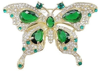 Wendalern Papillon En Cristal Broche En Émail Broche En Diamant Cz Papillon Insecte Épingle De Revers Foulard Châle Bouquet Corsage Accessoires Vestimentaires Pour Femmes