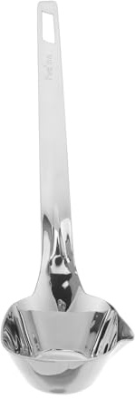 VERDANVERSE Louche Écumoire en Acier Inoxydable 316, Passoire à Huile Bec Verseur, Ustensile Cuisine Polyvalent pour Cuisson Saine, pour Séparateur Graisse Soupe, Usage Domestique,