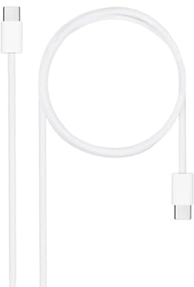 Watio Wave Cable USB-C a USB-C - cable de 2 metros, color blanco, ideal para transferencia de datos y carga rápida de dispositivos compatibles.*