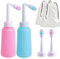 Postpartum Perineal Wash Bottle Portable Bidet, Women Peri Recovery Postpartum Care After Birth Postpartum Clean, Maternity Essentials for Travling,Kids,Puerpera,Eldery,Outdoor (Mix, 2 Pack)