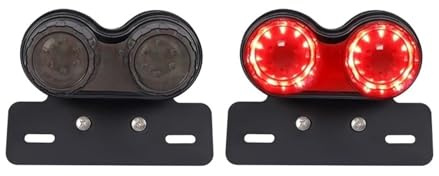 Blinker Motorrad Tagfahrlicht Lauflicht 12V Motorrad Bremse Rücklicht Signallicht Integriertes Rücklicht Motorradblinker Vorderer Blinker Oder Hinterer Blinker(2pcs)