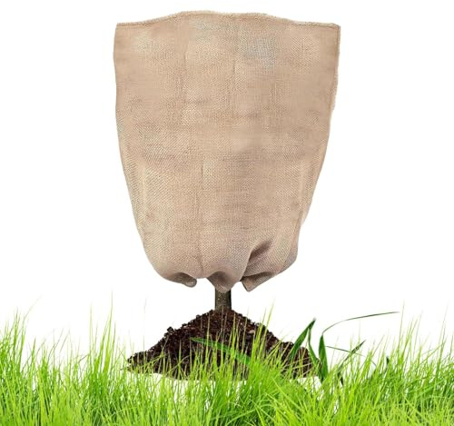 Hqunjikp Panni antigelo per piante da esterno, involucro di iuta, giacca per arbusti, per giardino, patio, serra, fiori vegetali, durante la notte, transizione stagionale