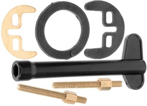 NULYLU Kit Fissaggio Rubinetto Caldo e Freddo in Acciaio Inox Dado e Rondella a Ferro di Cavallo per Lavabo, Utensile per Riparazione e Installazione Rubinetti Cucina e Bagno, Accessori