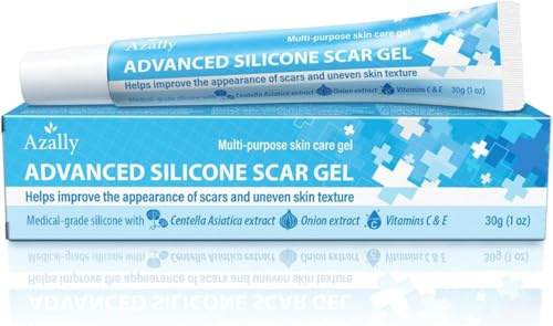 Gel di Silicone per Cicatrici e Crema Rimozione Cicatrici: Ideale per Cheloidi, Cicatrici Post-Operatorie, Smagliature e Acne – con Centella, Estratto di Cipolla e Vitamine C+E (30g)
