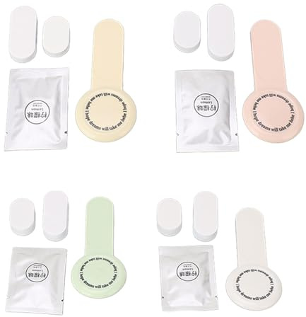 Lot de 4 lève-abattant WC, lève-siège WC, évitez de toucher le siège, aide à l'hygiène pour salle de bain avec pastilles d'aromathérapie en jaune, rose, blanc, vert, imperméable.
