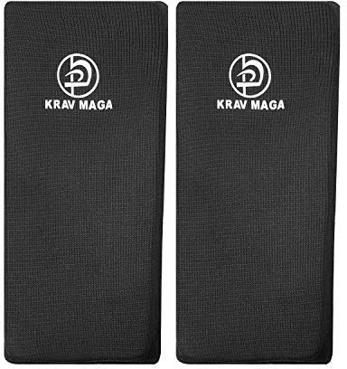 Krav Maga Unterarmschützer, beidseitig gepolstert. elastische Baumwolle, Schwarz