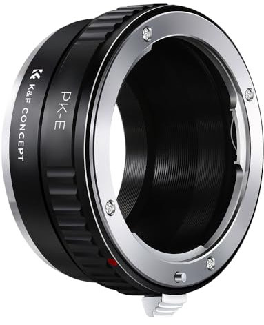 K&F CONCEPT PK to NEX Lens Mount Adapter, Compatible with Pentax K Mount Lens and Compatible with Sony Alpha E Mount Cameras