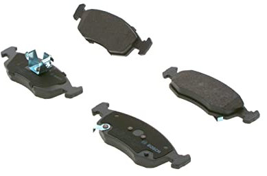 Bosch BP1458 - Pastiglie Freni Auto, Asse Anteriore - Qualità Bosch - Riduzione del Rumore e della Polvere - Certificazione ECE-R90 - Senza Rame - 1 Confezione da 4 Pastiglie