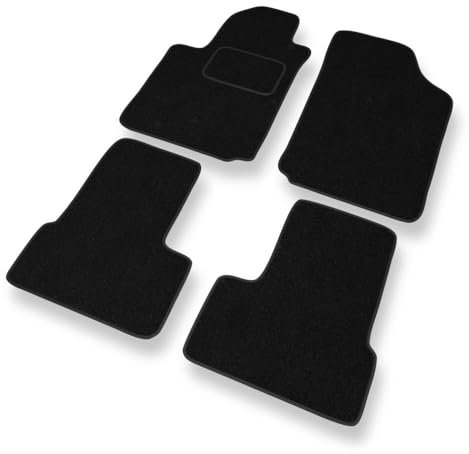 Mossa - Fußmatten Auto kompatibel mit Citroen C3 I (2002-2009) - schwarz Automatten Autoteppiche 1