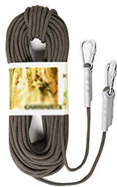 ZHWNGXO Kletterseil 12mm, Feuer im Freien Flucht RescueElectrostatic Seils Indoor, Sicherheit/Durable/Qualität/Wasserdicht 10m / 20m / 30m / 40m / 50m / 100m (Color : Dark Gray, Size : 100m)