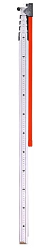 Teleskopmeter 5 m (LKW Höhenmesser) – cm/mm-Teilung, mit Schnabel & Libelle