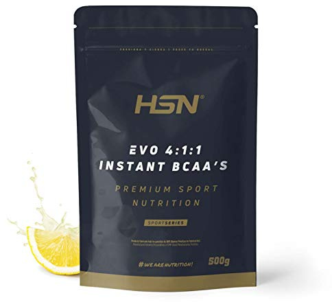 HSN Evo 4:1:1 (BCAA's Instantáneos) en Polvo | Limón 500g = 100 Servicios | Aminoácidos Ramificados (L-Leucina, L-Isoleucina, L-Valina) | No-GMO, Vegano, Sin Gluten