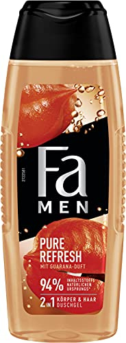 Fa Men 2in1 Körper & Haar Duschgel Pure Refresh mit Guarana-Duft, 250 ML