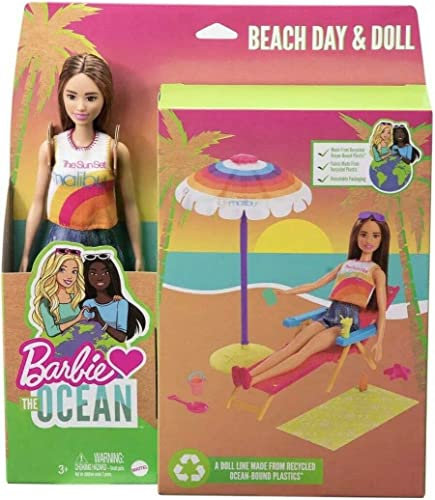 Barbie Loves The Ocean & Beach Doll Playset - Malibu Brunette