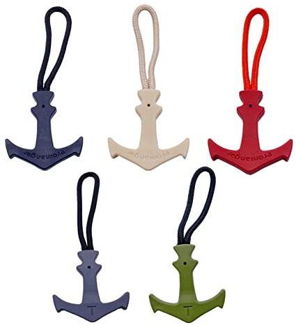 Heavy Duty Zipper Pulls, T Shape Large Size Tab Tags Extension Cord Fixer for Luggage, Backpacks, Jackets, Purses, Handbags - 5 Colors