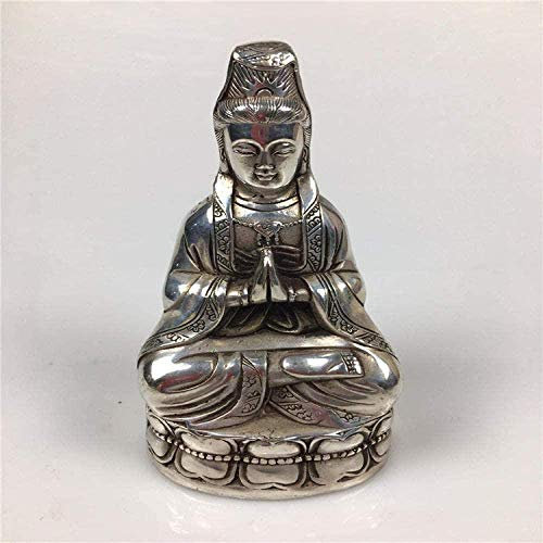 Statuen Tierfiguren Kunsthandwerk Bronze Bronze Guanyin Buddha Statue Ornamente Figuren Skulpturen