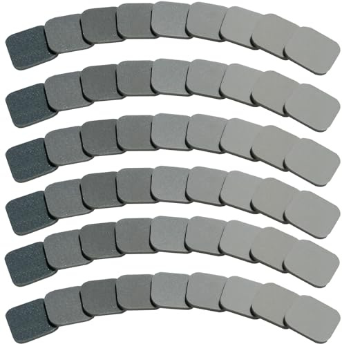 Tonmp 54 PCS 2 x 2 Soft Touch Sanding Pads, Mesh Sanding Polishing Pads Hand Sander Blocking from 320 to 3500 Grits Sander Sponge for Plastic Sanding Acrylic Materials (54 Pack)