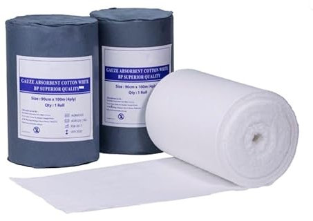 Gauze Compress, Non-Sterile, 4 Ply, 90 cm x 90 m, 750 g