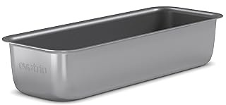 Eva-Trio | Professionell Brot-/Kuchenform 1,75 l keramischer Slip-Let®-Antihaftbeschichtung | Mit ihren abgerundeten Ecken und Seiten sind die Brot- und Kuchenformen leicht zu handhaben | Grau