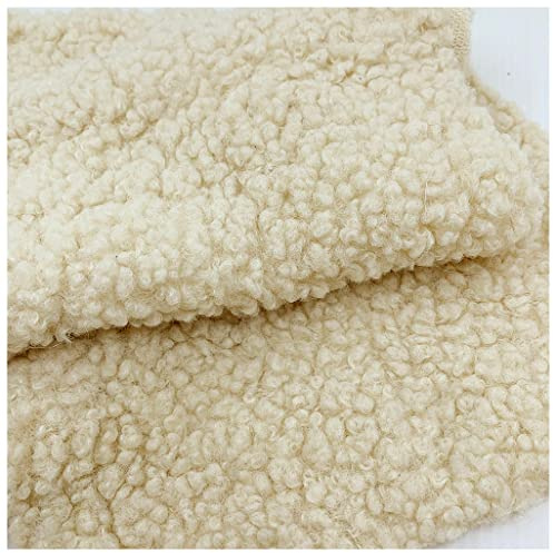 Sherpa Fleece Faux Fårskinn Tyg På Metervara Enfärgad Mjuk Fuskpäls Tyg 150x100cm För Kläder, Leksaker, Sofföverdrag, Appeal, DIY Crafts(Color:3)