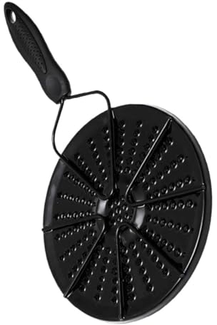 ABOOFAN Diffuseur De Chaleur Émail Noir Pour Cuisson à Induction Et Gaz Plaque Adaptatrice Anti-brûlure Chauffe Uniforme Pour Casseroles Non Induction Accessoire Cuisine Pratique