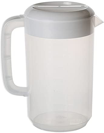 Caraffe d'acqua di grande capacità riutilizzabili bollitore per acqua fredda bottiglie in materiale plastico ambientale 5 colori caraffe fredde e brocche per caffè con coperchio in plastica lavabile