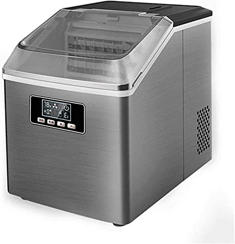 GLETSF Máquina para fabricar Hielo, encimera, Cocina doméstica Comercial, máquina de Hielo portátil, Botones táctiles, 25kg/24H