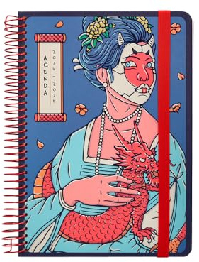 Liderpapel skolkalender år 24-25 år fantasy the women day page Din A5