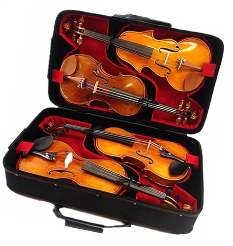 Violine Anfängerpaket Kreativer Geigenkoffer aus Holz Geigenkoffer 4/4 Violine Griffbrett aus Ebenholz